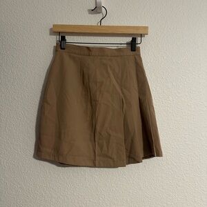 Vintage Y2K Talbots Petite Khaki Pleated Skirt Academia Old Money Preppy Size 8